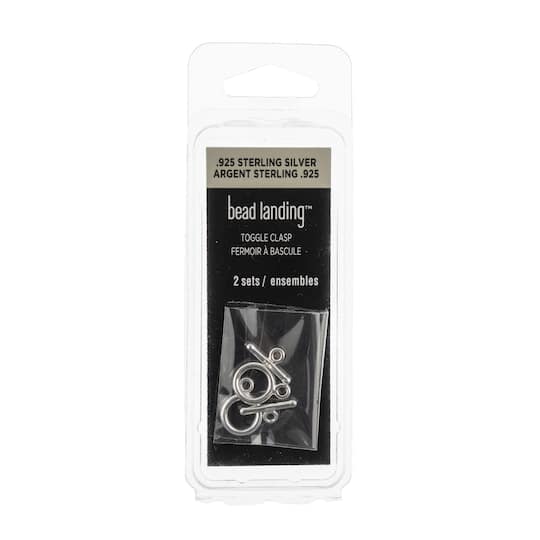 13mm Sterling Silver Round Toggle Clasps by Bead Landing™